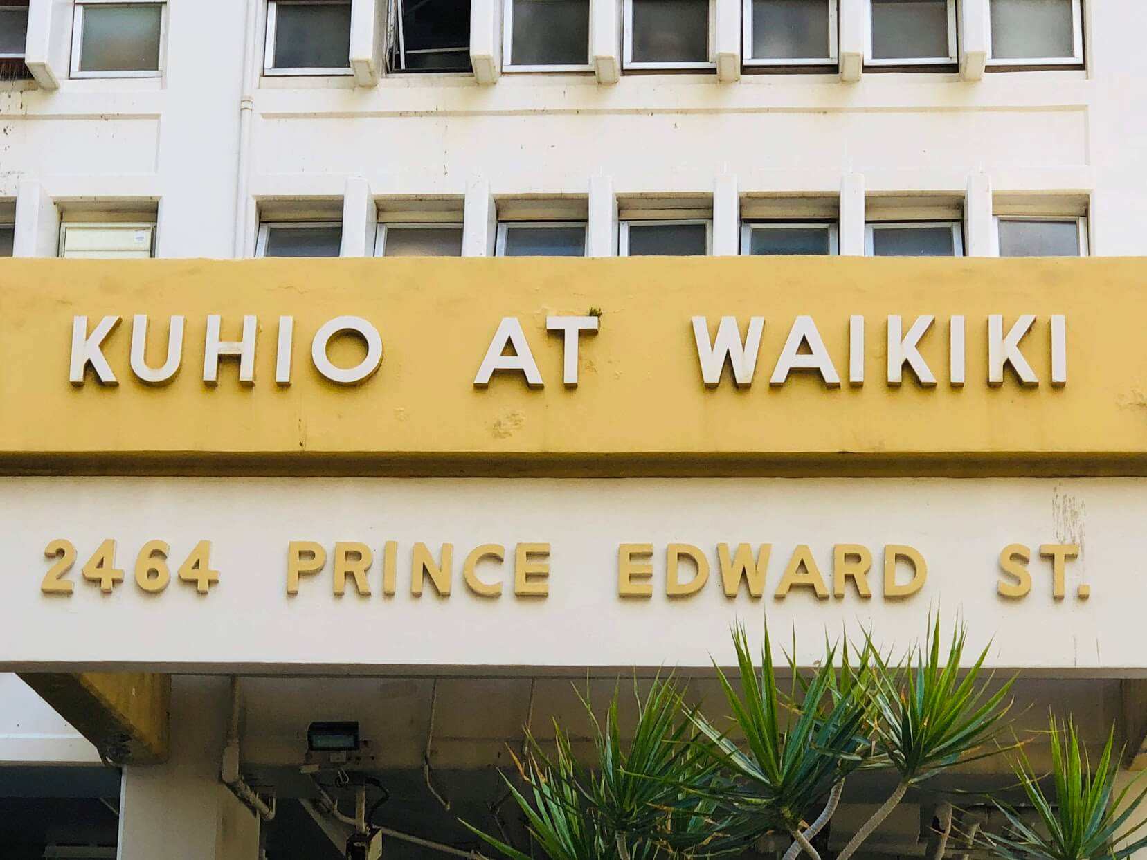Kuhio At Waikikiの看板