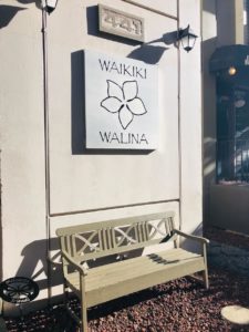 Walina Apartmentsの看板