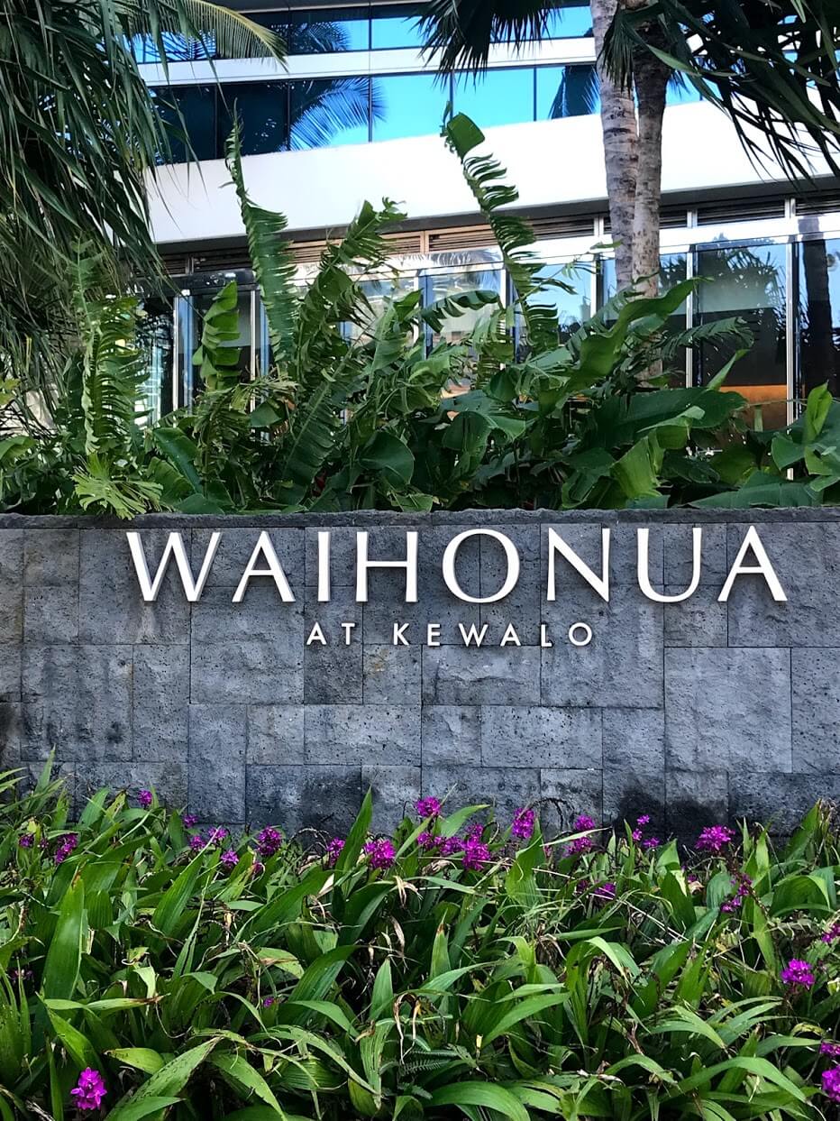 Waihonuaの看板