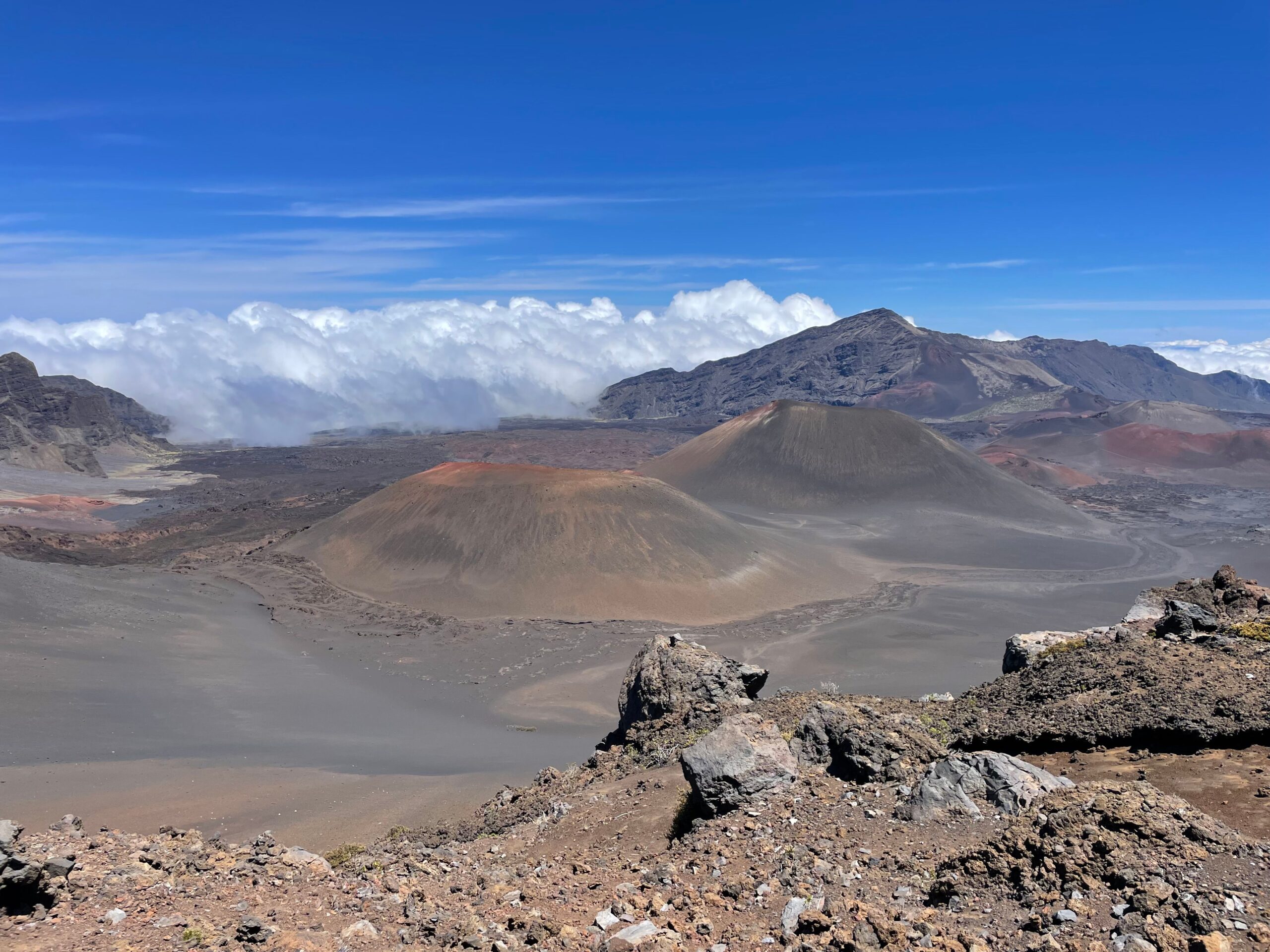 Sunrise above the clouds from the summit of Haleakala on Maui